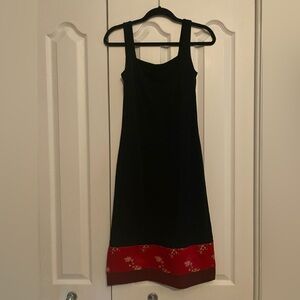 Necessary Objects Black Sheath Midi Dress Y2K